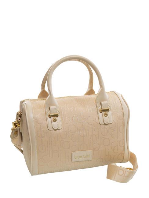 FONT Borsa bauletto jacquard tracolla beige - Borse Donna