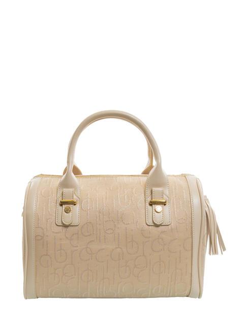 FONT Borsa bauletto jacquard tracolla beige - Borse Donna