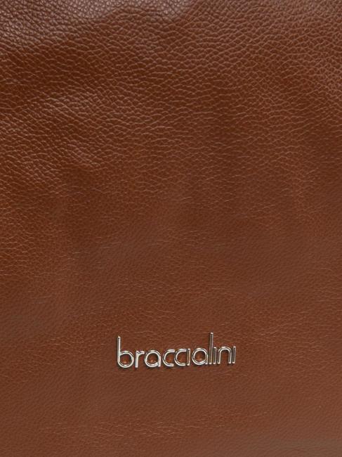 NAOMI Borsa sacca  in pelle martellata marrone - Borse Donna