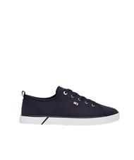 TOMMY HILFIGER VULCANIZED CANVAS Sneakers in tela space blue - Scarpe Donna - 3