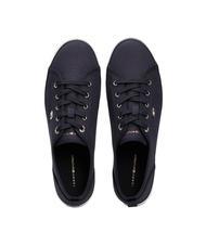 TOMMY HILFIGER VULCANIZED CANVAS Sneakers in tela space blue - Scarpe Donna - 4
