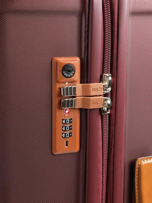 CAPRI Trolley medio con porta USB bordeaux - Trolley Rigidi