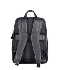 PIQUADRO PAN Zaino in pelle porta pc 15" blu - Zaini da lavoro porta PC - 3
