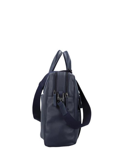 PAN  Cartella porta PC 15,6" in pelle blu - Cartelle Lavoro