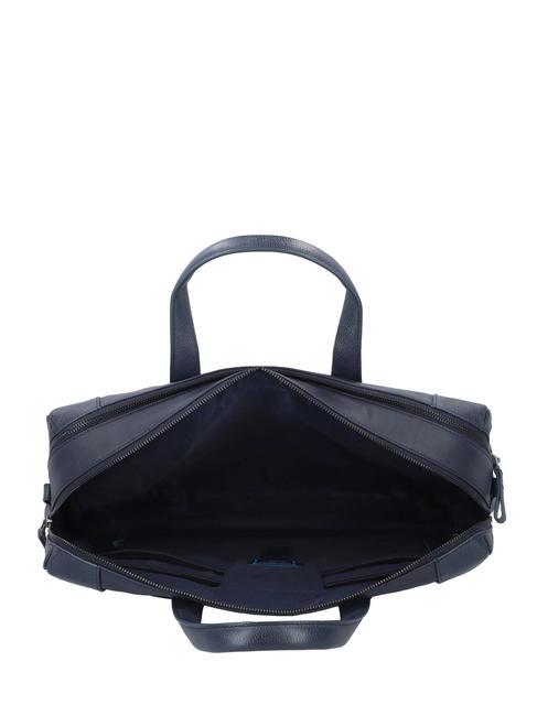 PAN  Cartella porta PC 15,6" in pelle blu - Cartelle Lavoro