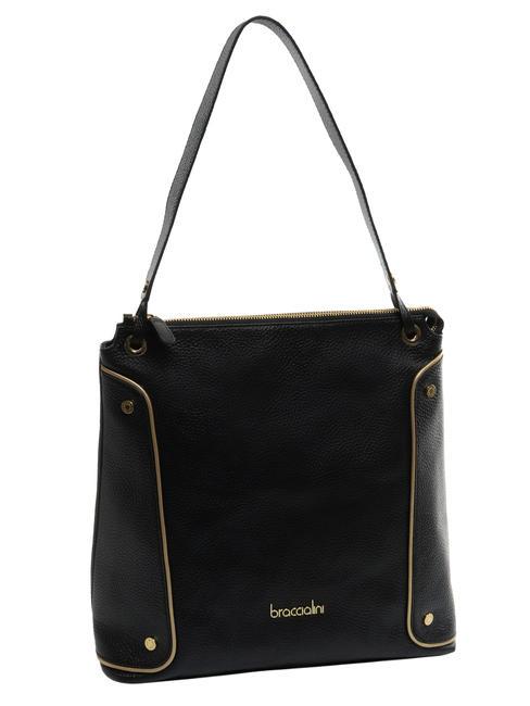 NAOMI Borsa a spalla in pelle nero - Borse Donna