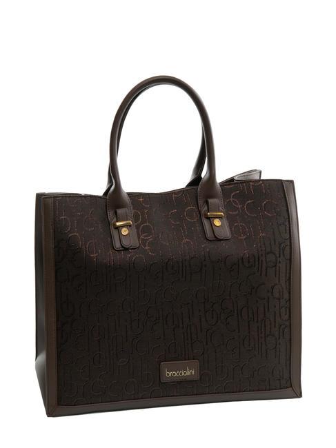 FONT Borsa tote con tracolla marrone - Borse Donna