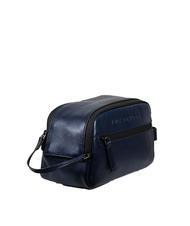 THE BRIDGE DAMIANO Beauty pochette in pelle deep ocean abb. rutenio scuro opaco - Beauty Case - 2