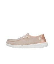HEY DUDE WENDY METALLIC SPARKLE Scarpa easy on in tessuto glitterato rose gold - Scarpe Donna - 2