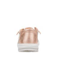 HEY DUDE WENDY METALLIC SPARKLE Scarpa easy on in tessuto glitterato rose gold - Scarpe Donna - 5