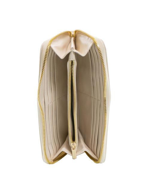 FONT Portafoglio grande zip around beige - Portafogli Donna