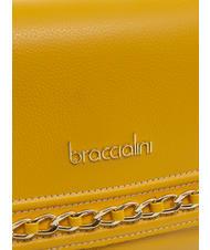 BRACCIALINI NORA Borsa a spalla in pelle giallo - Borse Donna - 3