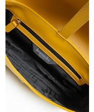 BRACCIALINI NORA Borsa a spalla in pelle giallo - Borse Donna - 5