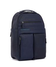 PIQUADRO PAAVO Zaino porta PC 15,6", in pelle blu - Zaini da lavoro porta PC - 2