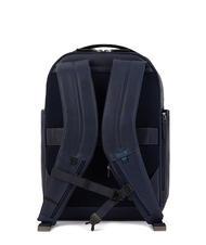 PIQUADRO PAAVO Zaino porta PC 15,6", in pelle blu - Zaini da lavoro porta PC - 3