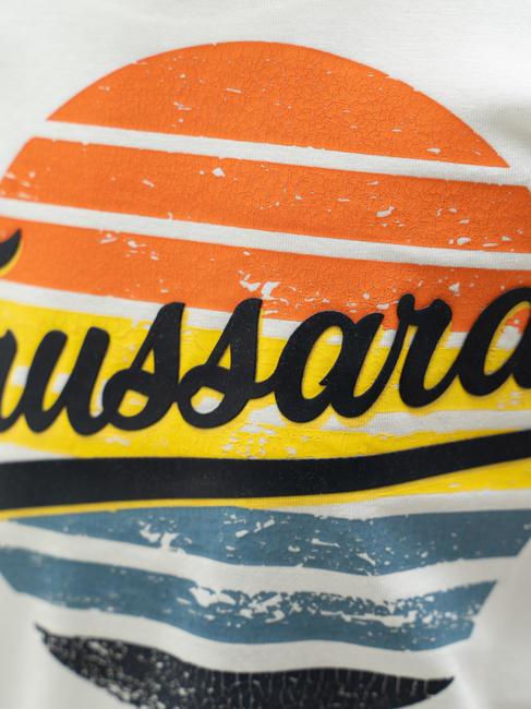 TOMASI Set t-shirt e bermuda in cotone off-white - Tute bambini