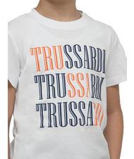 TRUSSARDI ROJI Set t-shirt e bermuda in cotone white/ind. - Tute bambini - 3