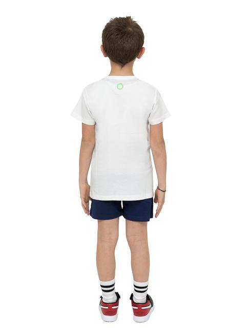 MARIS Set t-shirt e bermuda in cotone white/ind. - Tute bambini