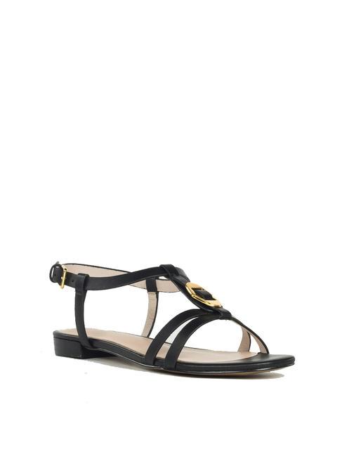 CHARA SMOOTH Sandali bassi in pelle Nero - Scarpe Donna