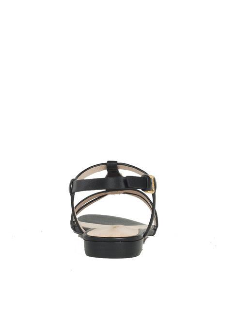 CHARA SMOOTH Sandali bassi in pelle Nero - Scarpe Donna