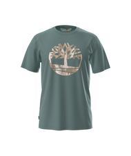TIMBERLAND KENNEBEC RIVER TREE LOGO T-shirt in cotone sea pine - T-shirt Uomo - 3