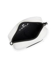 FURLA IRIS Borsa camera case a tracolla talco/nero - Borse Donna - 6