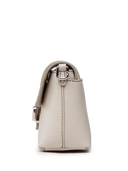 CHARLOTTE Borsa mini in pelle a tracolla perla - Borse Donna