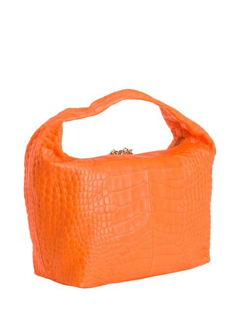 GINGER Borsa piccola a mano in pelle st cocco arancio fluorescente - Borse Donna
