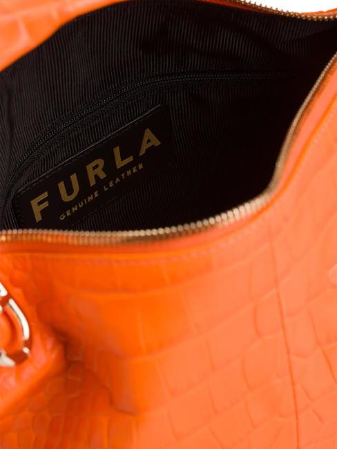 GINGER Borsa piccola a mano in pelle st cocco arancio fluorescente - Borse Donna