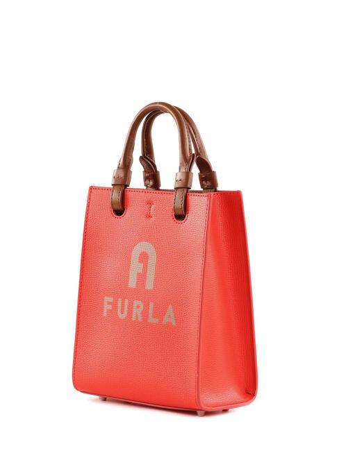 VARSITY STYLE Borsa verticale in pelle con tracolla spritz+greige - Borse Donna