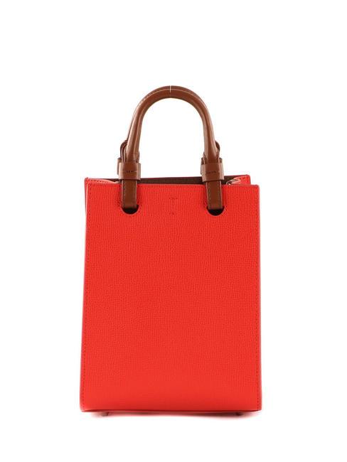 VARSITY STYLE Borsa verticale in pelle con tracolla spritz+greige - Borse Donna