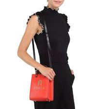 FURLA VARSITY STYLE Borsa verticale in pelle con tracolla spritz+greige - Borse Donna - 6