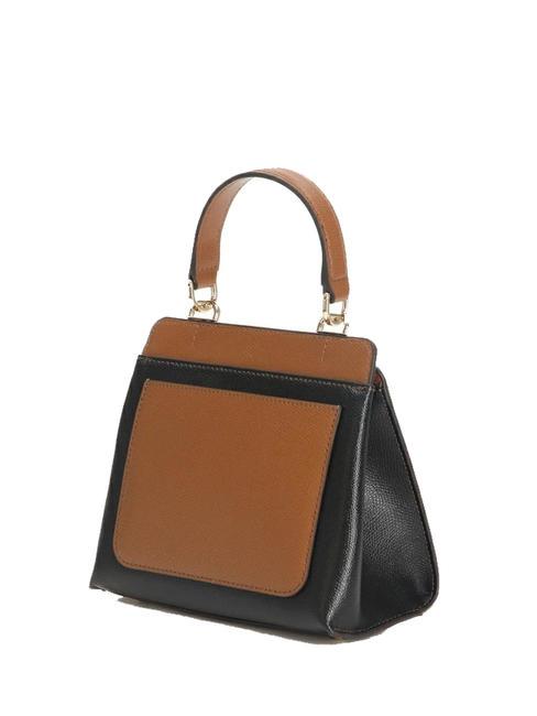 1927 Borsa a mano mini in pelle greige+nero+cognac h - Borse Donna