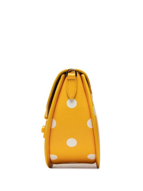 METROPOLIS Borsa mini in pelle stampata toni polline+nero - Borse Donna