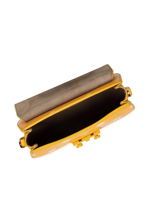 METROPOLIS Borsa mini in pelle stampata toni polline+nero - Borse Donna