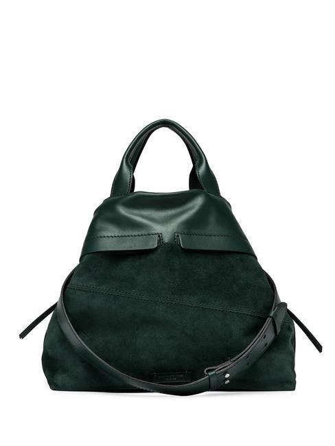 DUNA Borsa a mano in pelle con tracolla deep green - Borse Donna