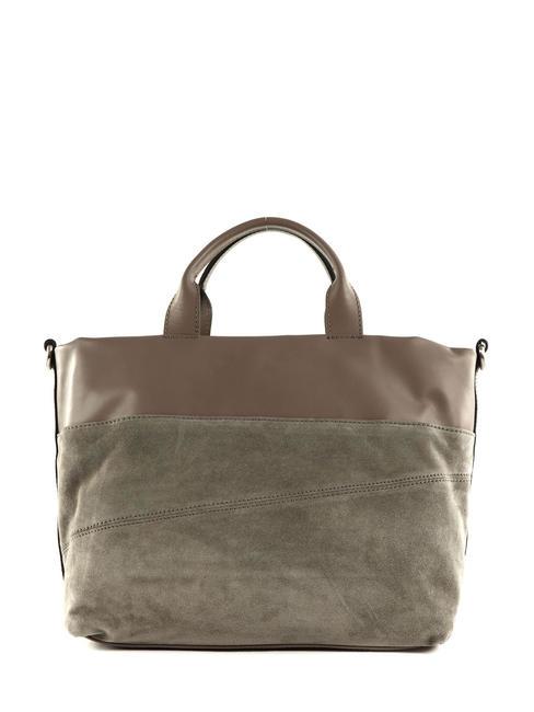 DUNA Borsa a mano in pelle con tracolla light grey - Borse Donna