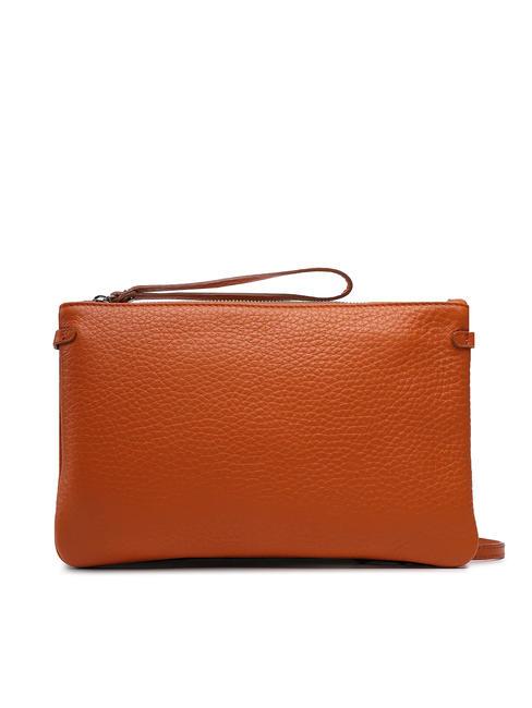 HERMY Pochette in pelle martellata juice-nature - Borse Donna