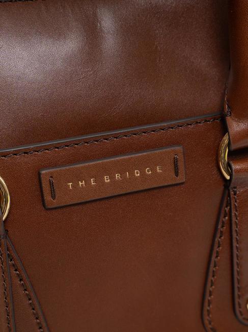 CECILIA Borsa bauletto in pelle con tracolla MARRONE - Borse Donna