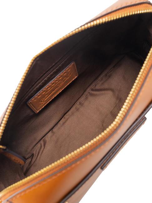 CECILIA Borsa camera case in pelle a tracolla cognac/oro - Borse Donna