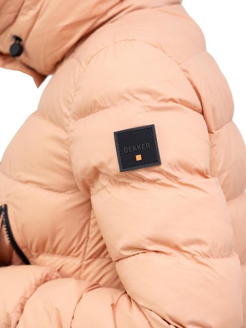 NISTON NY Piumino corto con cappuccio marrone bombay - Piumini Donna