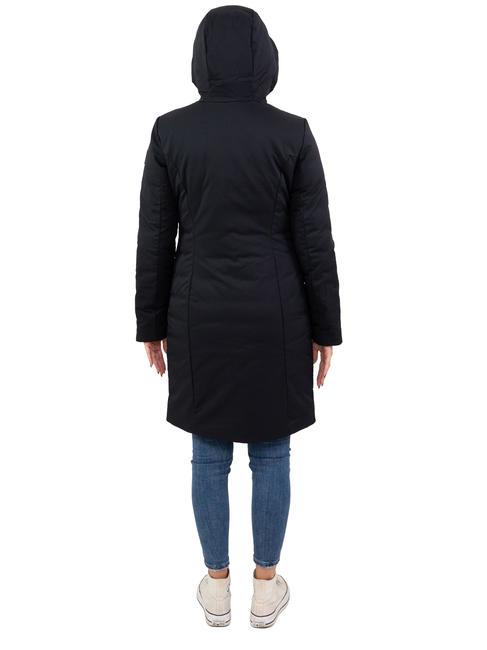MEHTA SE Cappotto stretch con cappuccio nero - Piumini Donna