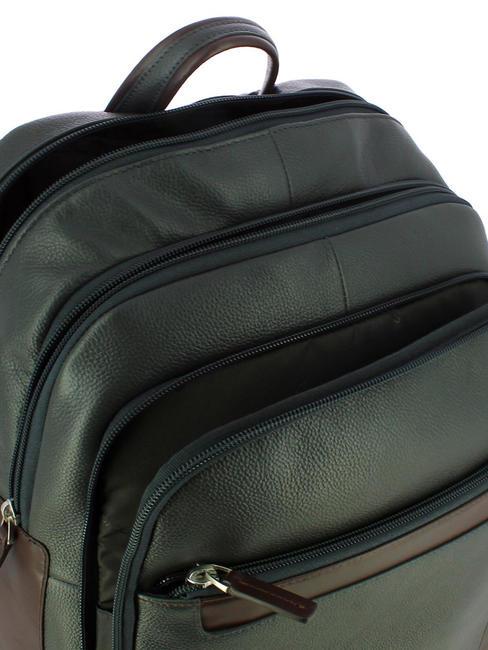 X1 Zaino porta PC 15,6" in pelle blu/marrone - Zaini da lavoro porta PC