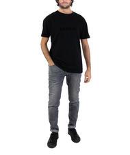 ASPESI BASIC FLOCK T-shirt in cotone con logo black - T-shirt Uomo - 5