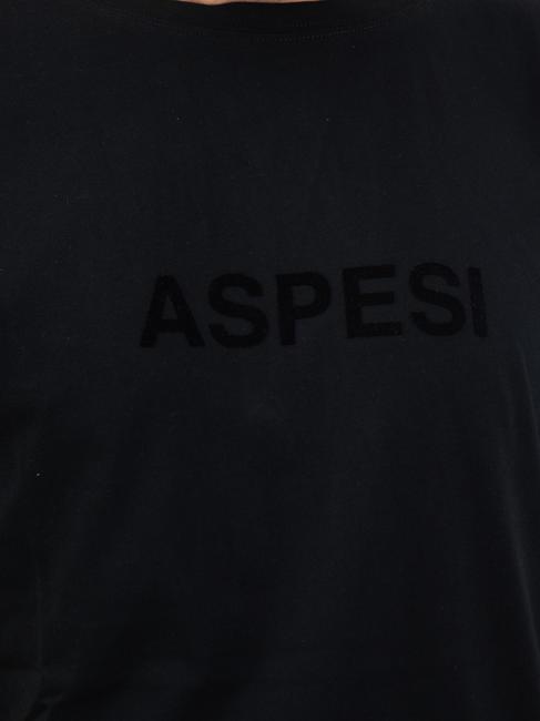 BASIC FLOCK T-shirt in cotone con logo black - T-shirt Uomo