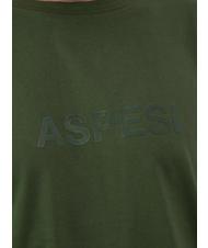 ASPESI BASIC FLOCK T-shirt in cotone con logo military - T-shirt Uomo - 2
