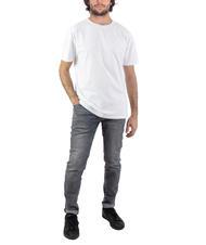 ASPESI BASIC FLOCK T-shirt in cotone con logo white - T-shirt Uomo - 5
