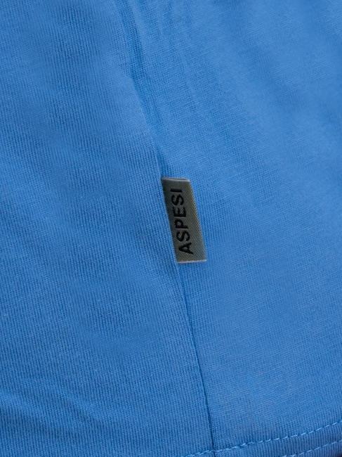 BASIC T-shirt in cotone con logo light blue - T-shirt Uomo