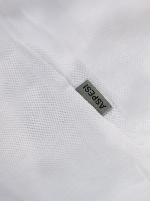 BASIC Polo stretch manica corta white - Polo Uomo