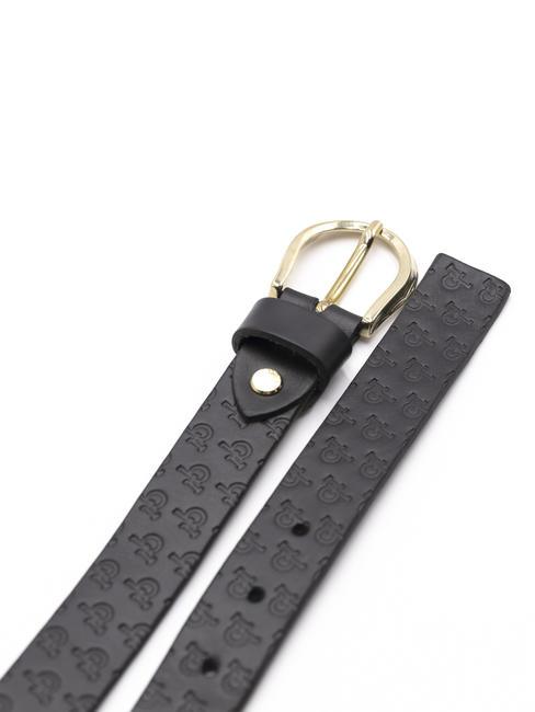 EMBOSSED Cintura in pelle nero - Cinture